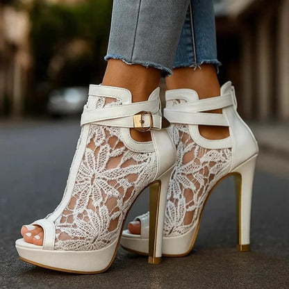ASHFORD LACE HEEL